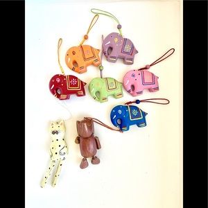 CPWM 6pc+2 BONUS Holiday Christmas Ornaments NWOT